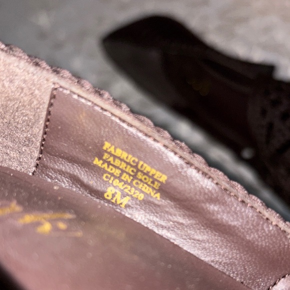 New York Transit Dark Brown Textured Heels - Picture 8 of 8